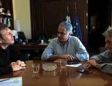 Συνάντηση Π. Σκουρλέτη και Κ. Πουλάκη με τον Απ. Γκλέτσο